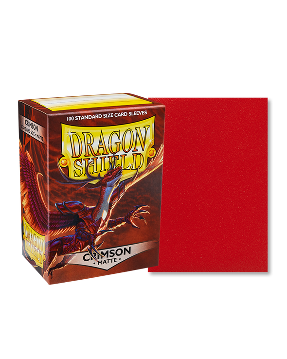 Dragon Shield - 100ct Standard Size - Crimson Matte available at 401 Games Canada