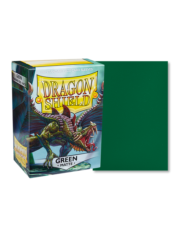 Dragon Shield - 100ct Standard Size - Green Matte available at 401 Games Canada