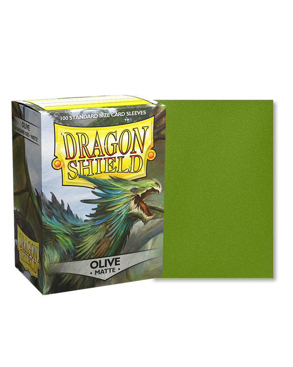 Dragon Shield - 100ct Standard Size - Olive Matte available at 401 Games Canada