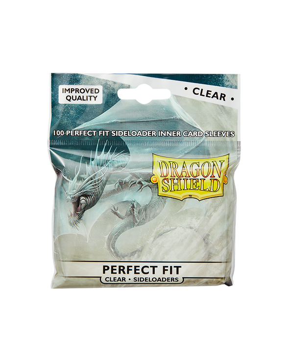 Dragon Shield - 100ct Standard Size - Perfect Fit Sideloading- Clear available at 401 Games Canada