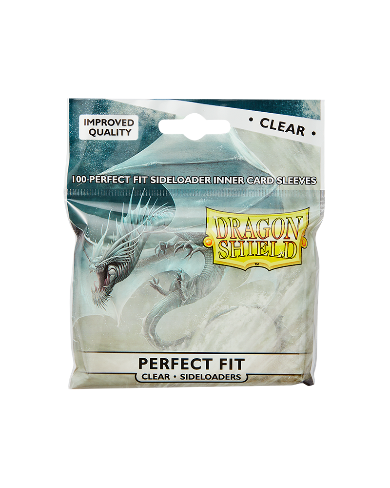 Dragon Shield 100ct Standard Card Sleeves - Perfect Fit Clear