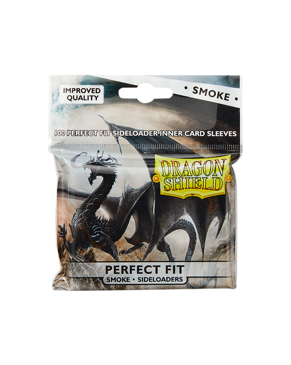 Dragon Shield - 100ct Standard Size - Perfect Fit Sideloading - Smoke available at 401 Games Canada