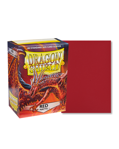 Dragon Shield - 100ct Standard Size - Red Matte available at 401 Games Canada