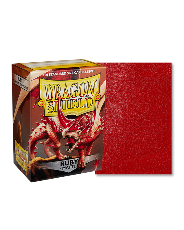 Dragon Shield - 100ct Standard Size - Ruby Matte available at 401 Games Canada