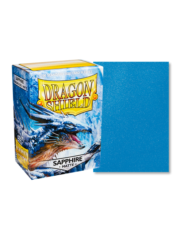 Dragon Shield - 100ct Standard Size - Sapphire Matte available at 401 Games Canada