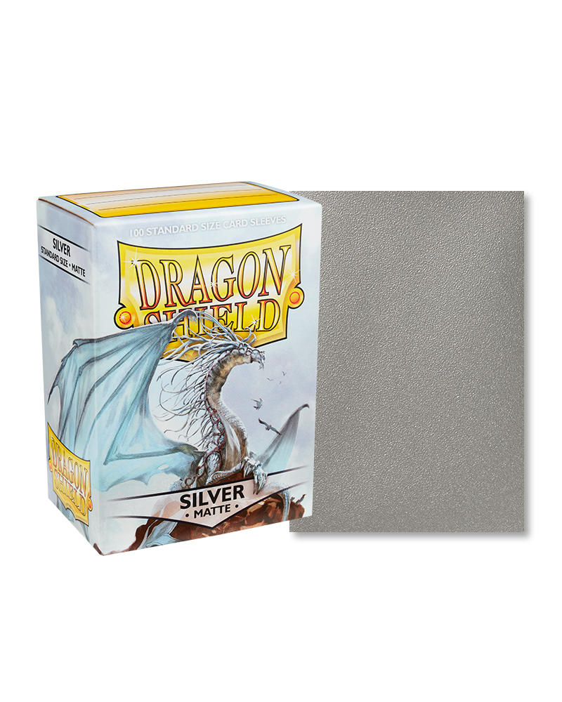401 Games Canada - Dragon Shield - 100ct Standard Size - Silver Matte