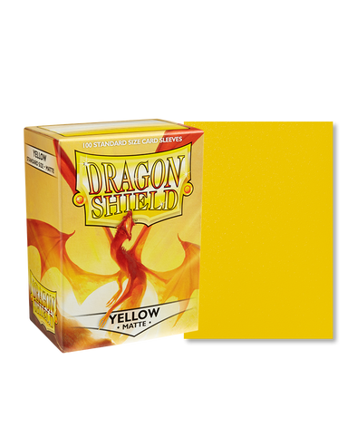 Dragon Shield - 100ct Standard Size - Yellow Matte available at 401 Games Canada