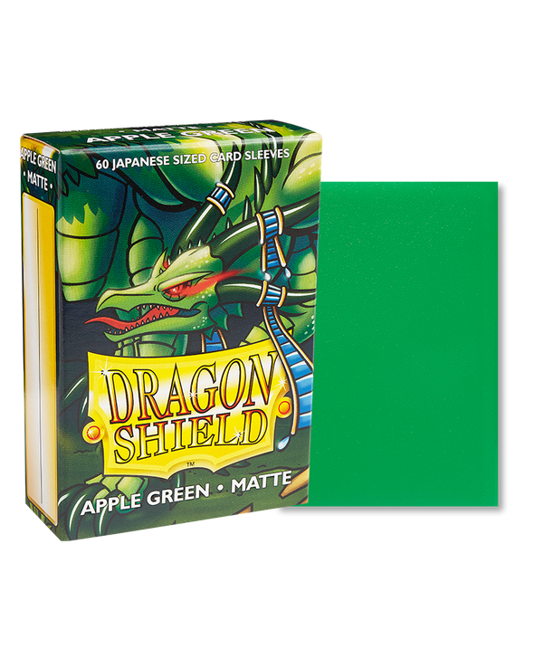Dragon Shield - 60ct Japanese Size - Apple Green Matte available at 401 Games Canada