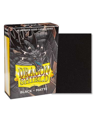 Dragon Shield - 60ct Japanese Size - Black Matte available at 401 Games Canada