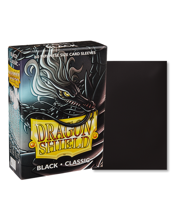 Dragon Shield - 60ct Japanese Size - Black available at 401 Games Canada