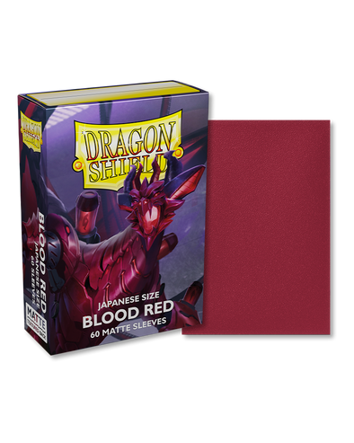 Dragon Shield - 60ct Japanese Size - Blood Red Matte available at 401 Games Canada