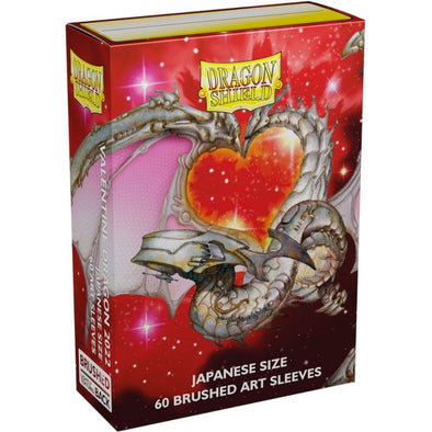 Dragon Shield - 60ct Japanese Size - Brushed Art - Valentine Dragons 2022 available at 401 Games Canada