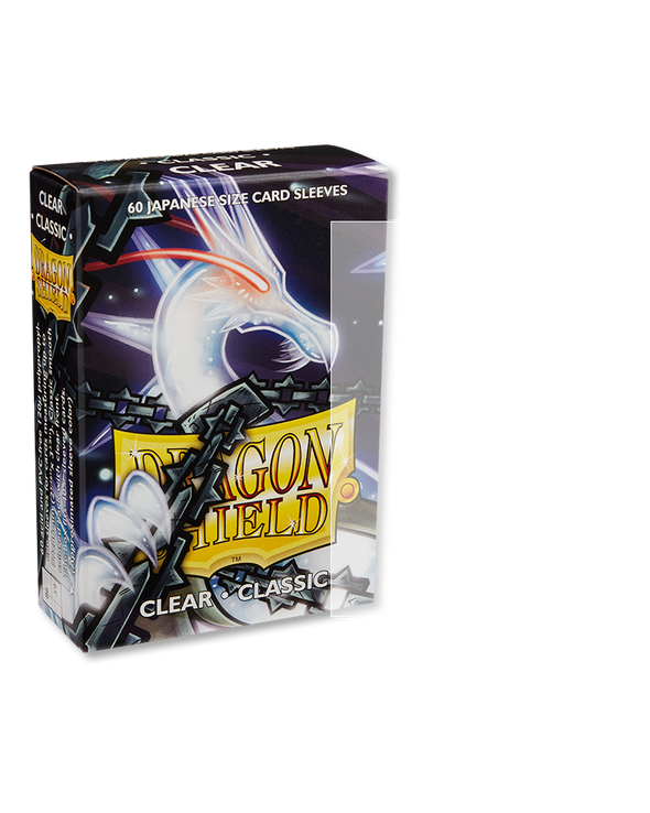Dragon Shield - 60ct Japanese Size - Clear available at 401 Games Canada