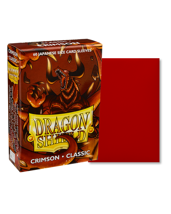 Dragon Shield - 60ct Japanese Size - Crimson available at 401 Games Canada