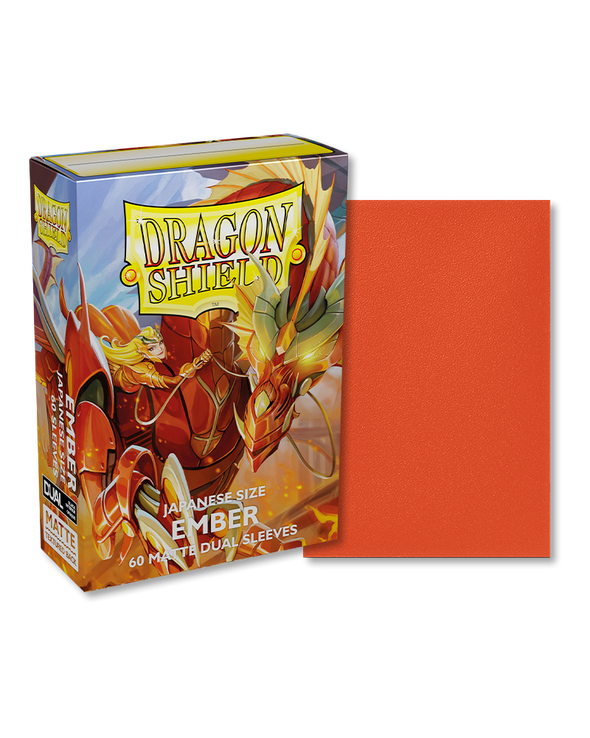 Dragon Shield - 60ct Japanese Size - Dual - Ember Matte available at 401 Games Canada