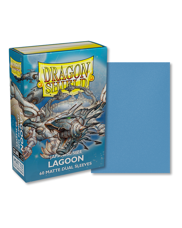 Dragon Shield - 60ct Japanese Size - Dual - Lagoon Matte available at 401 Games Canada