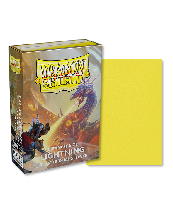 Dragon Shield - 60ct Japanese Size - Dual - Lightning Matte available at 401 Games Canada