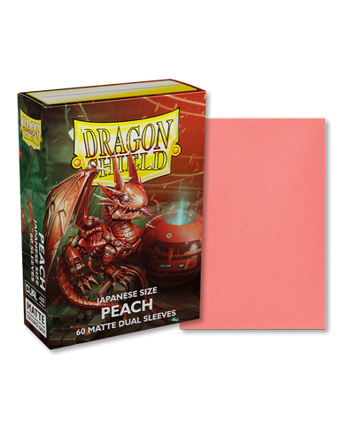 Dragon Shield: Peach - Matte Dual Japanese Size Card Sleeves (60ct