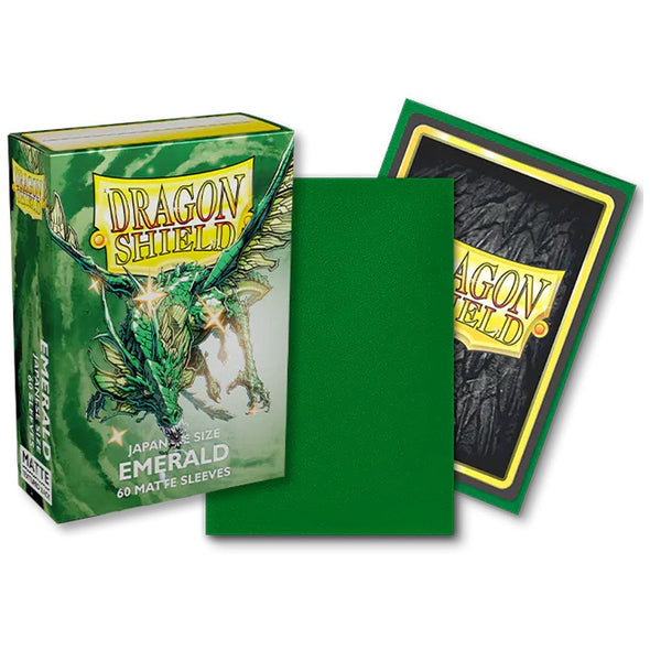 Dragon Shield - 60ct Japanese Size - Emerald Matte available at 401 Games Canada