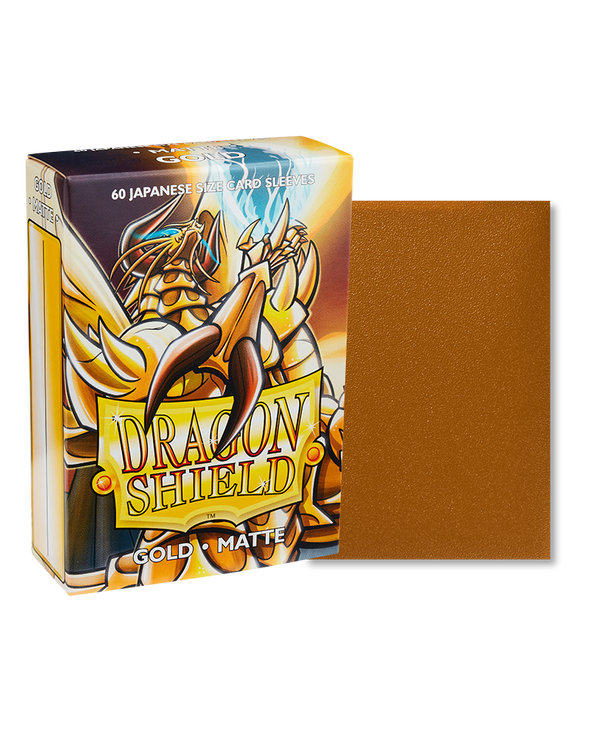 Dragon Shield - 60ct Japanese Size - Gold Matte available at 401 Games Canada