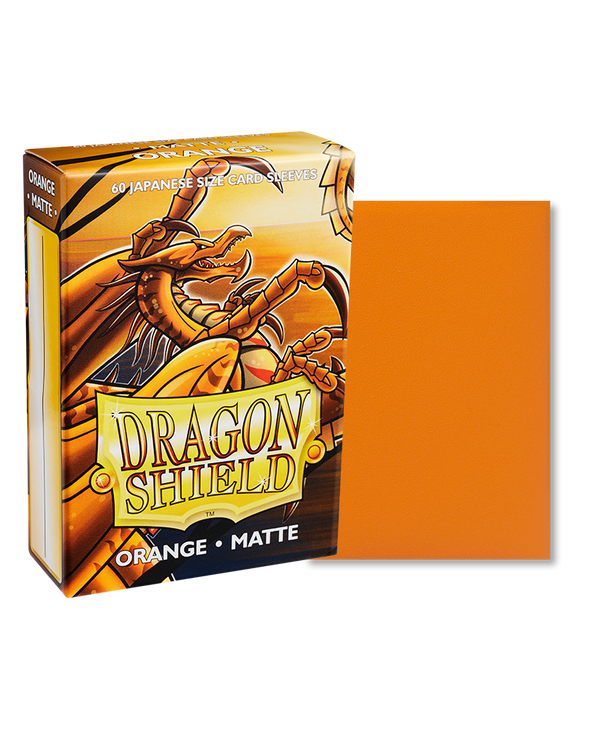 Dragon Shield - 60ct Japanese Size - Orange Matte available at 401 Games Canada