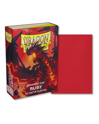 Dragon Shield - 60ct Japanese Size - Ruby Matte available at 401 Games Canada