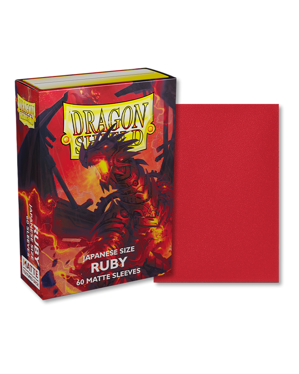 Dragon Shield - 60ct Japanese Size - Ruby Matte available at 401 Games Canada