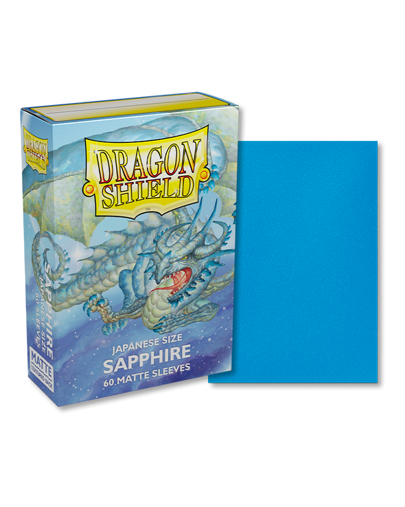 Dragon Shield - 60ct Japanese Size - Sapphire Matte available at 401 Games Canada