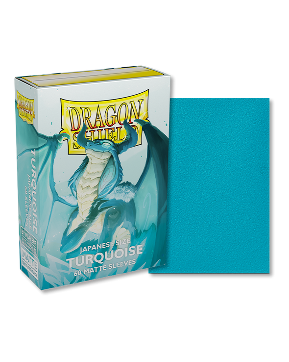 Dragon Shield - 60ct Japanese Size - Turquoise Matte available at 401 Games Canada