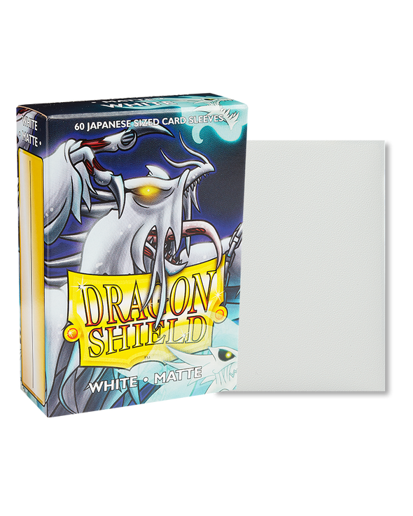 Dragon Shield - 60ct Japanese Size - White Matte available at 401 Games Canada