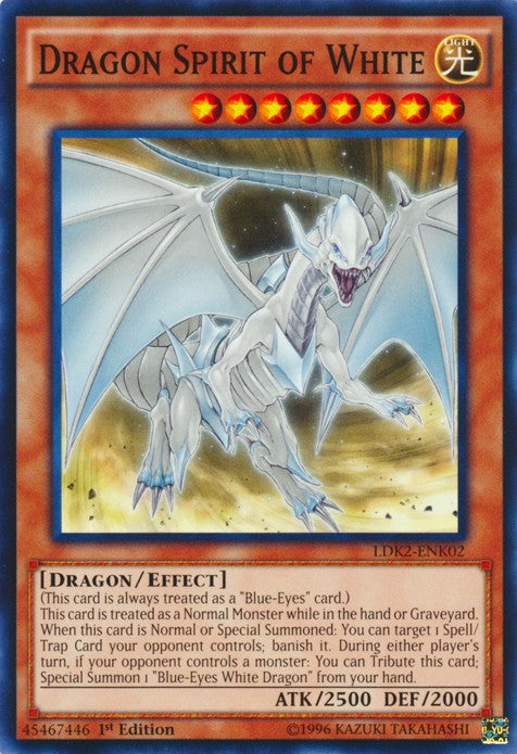 Dragon Spirit of White - LDK2-ENK02 - Common - 1st Edition available at 401 Games Canada