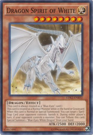 Dragon Spirit of White - LDK2-ENK02 - Common - Unlimited available at 401 Games Canada