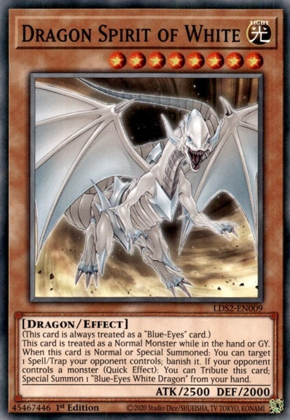 Dragon Spirit of White - LDS2-EN009 - Common - 1st Edition available at 401 Games Canada