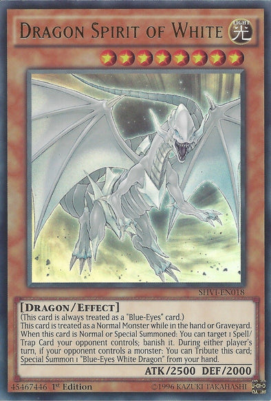 Dragon Spirit of White - SHVI-EN018 - Ultra Rare - 1st Edition available at 401 Games Canada