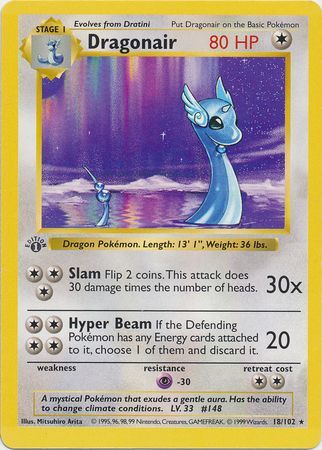 Dragonair - 18/102 - Rare - 1st Edition available at 401 Games Canada