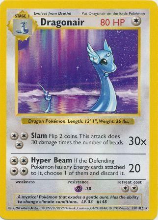 Dragonair - 18/102 - Rare - Shadowless available at 401 Games Canada