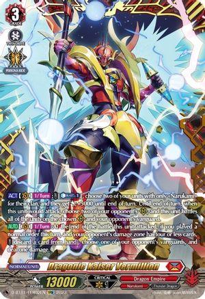 Dragonic Kaiser Vermillion - D-BT11/FFR02EN - Double Frame Rare available at 401 Games Canada