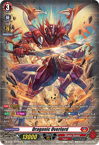 Dragonic Overlord - D-BT02/SP01 - SP available at 401 Games Canada