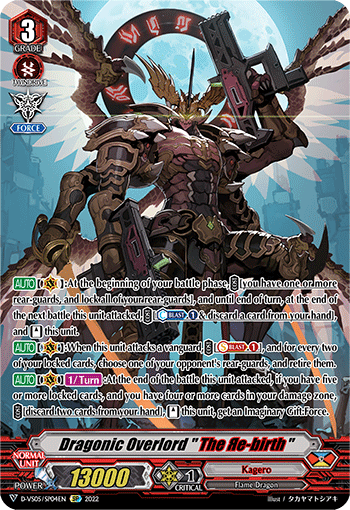 Dragonic Overlord 'The Re-birth' - D-VS05/SP04 - Special Parallel available at 401 Games Canada