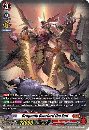Dragonic Overlord the End - D-BT05/SP01 - SP available at 401 Games Canada
