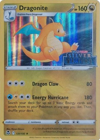 401 Games Canada - Dragonite - 131/195 - Holo Promo (Silver Tempest Stamped) 401 Games Canada - Dragonite - 131/195 - Holo Promo (Silver Tempest Stamped)