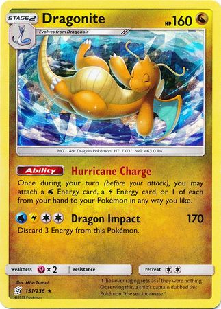 Dragonite - 151/236 - Shattered Holo Rare - Theme Deck Exclusive available at 401 Games Canada