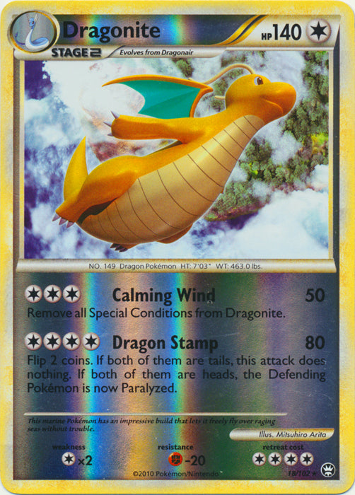 Dragonite - 18/102 - Rare - Reverse Holo available at 401 Games Canada