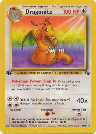 Dragonite - 19/62 - Rare - 1st Edition available at 401 Games Canada