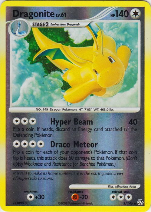 Dragonite - 2/146 - Holo Rare - Reverse Holo available at 401 Games Canada