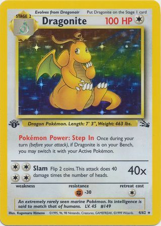 Dragonite - 4/62 - Holo - 1st Edition available at 401 Games Canada