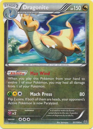 Dragonite - 51/108 - Rare available at 401 Games Canada