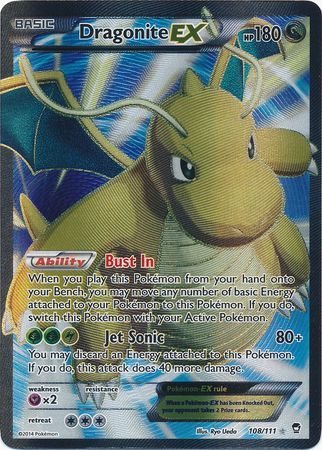 Dragonite EX - 108/111 - Full Art Ultra Rare available at 401 Games Canada