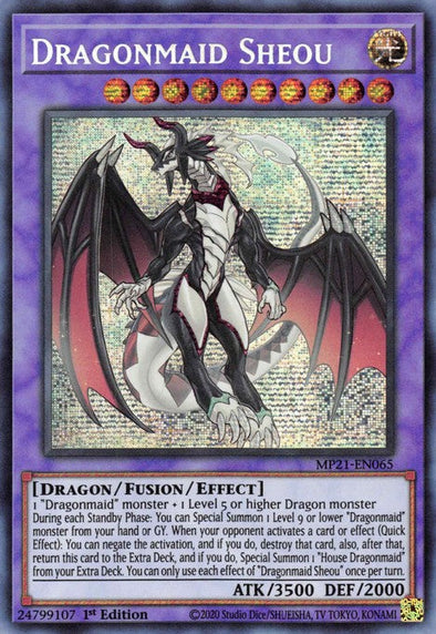 Dragonmaid Sheou - MP21-EN065 - Prismatic Secret Rare - 1st Edition available at 401 Games Canada