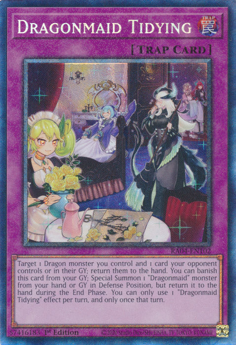 Dragonmaid Tidying (PCR) - RA04-EN102 - Prismatic Collector's Rare - 1st Edition